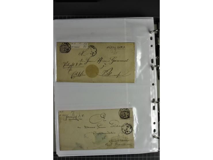 1840/1919, Baden bis Württemberg, Partie Briefe ab Vorphila mit Schwerpunkt NDP, dabei EF und MEF, Paketbegleitbriefe, intere