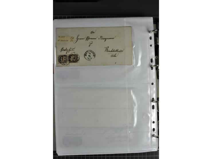 1840/1919, Baden bis Württemberg, Partie Briefe ab Vorphila mit Schwerpunkt NDP, dabei EF und MEF, Paketbegleitbriefe, intere