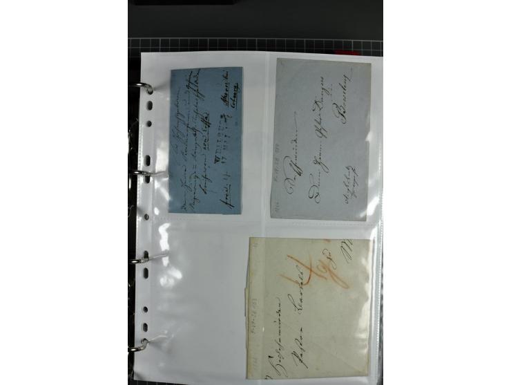 1840/1919, Baden bis Württemberg, Partie Briefe ab Vorphila mit Schwerpunkt NDP, dabei EF und MEF, Paketbegleitbriefe, intere