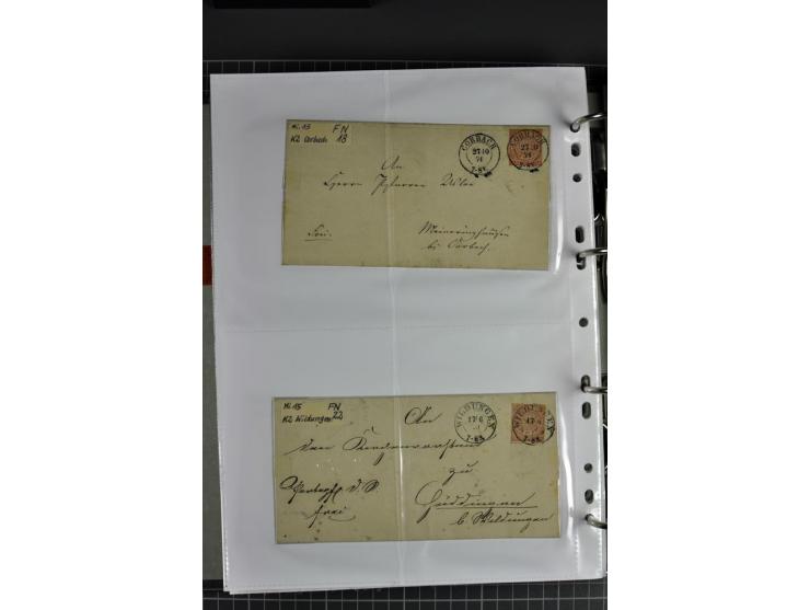 1840/1919, Baden bis Württemberg, Partie Briefe ab Vorphila mit Schwerpunkt NDP, dabei EF und MEF, Paketbegleitbriefe, intere