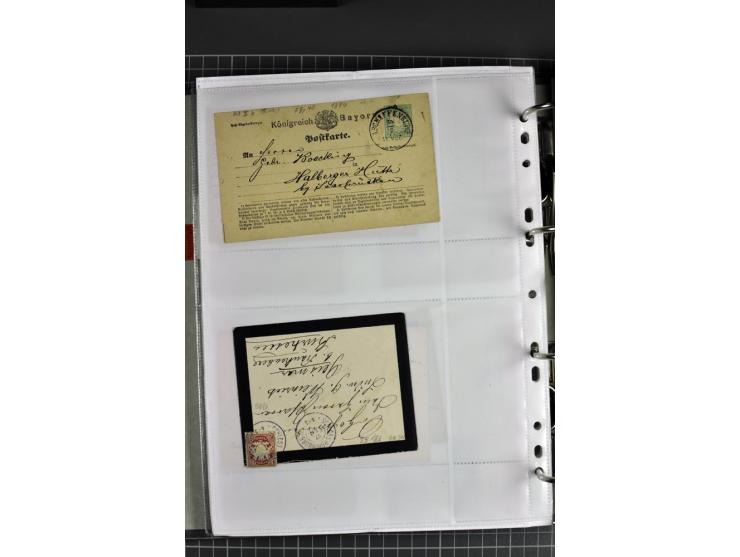 1840/1919, Baden bis Württemberg, Partie Briefe ab Vorphila mit Schwerpunkt NDP, dabei EF und MEF, Paketbegleitbriefe, intere