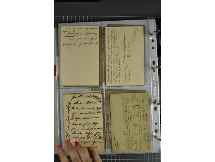 1840/1919, Baden bis Württemberg, Partie Briefe ab Vorphila mit Schwerpunkt NDP, dabei EF und MEF, Paketbegleitbriefe, intere