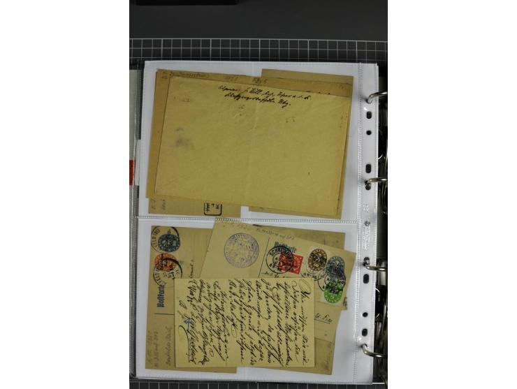 1840/1919, Baden bis Württemberg, Partie Briefe ab Vorphila mit Schwerpunkt NDP, dabei EF und MEF, Paketbegleitbriefe, intere