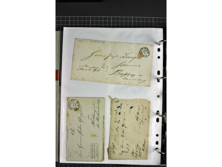 1840/1919, Baden bis Württemberg, Partie Briefe ab Vorphila mit Schwerpunkt NDP, dabei EF und MEF, Paketbegleitbriefe, intere