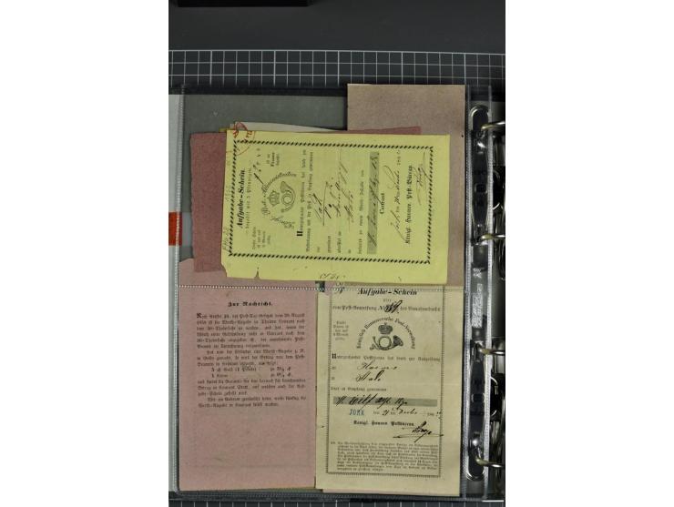 1840/1919, Baden bis Württemberg, Partie Briefe ab Vorphila mit Schwerpunkt NDP, dabei EF und MEF, Paketbegleitbriefe, intere