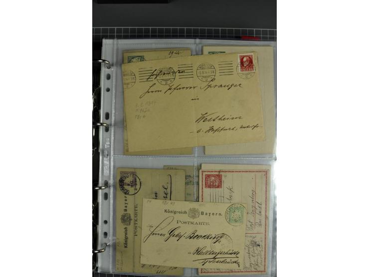 1840/1919, Baden bis Württemberg, Partie Briefe ab Vorphila mit Schwerpunkt NDP, dabei EF und MEF, Paketbegleitbriefe, intere