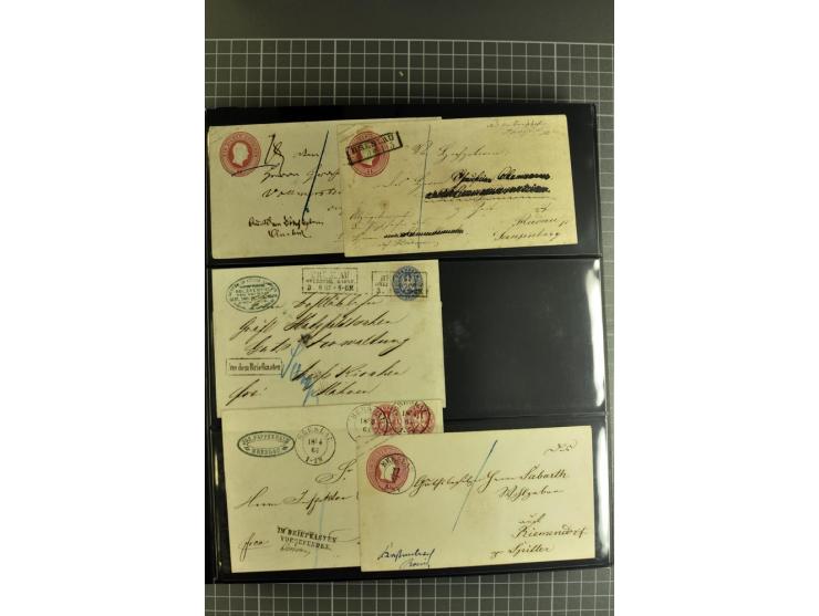 1850/70, Heimat-Sammlung"BRESLAU" auf Preußen und NDP mit über 300 Briefen und Ganzsachenumschlägen, dabei Ganzsachen mit Zuf