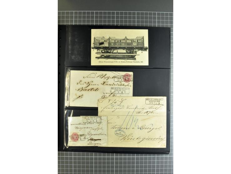 1850/70, Heimat-Sammlung"BRESLAU" auf Preußen und NDP mit über 300 Briefen und Ganzsachenumschlägen, dabei Ganzsachen mit Zuf