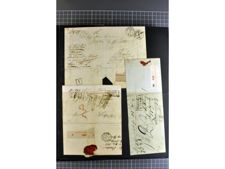 1850/70, Heimat-Sammlung"BRESLAU" auf Preußen und NDP mit über 300 Briefen und Ganzsachenumschlägen, dabei Ganzsachen mit Zuf