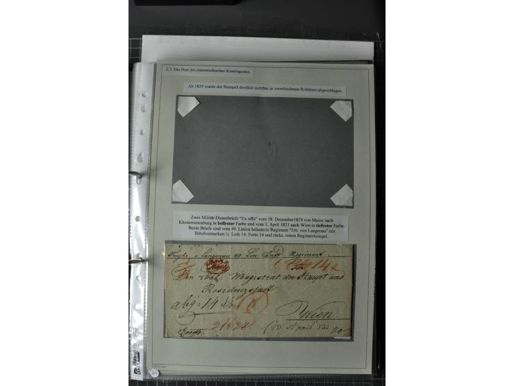  DIE FESTUNGEN DES DEUTSCHEN BUNDES: 1795/1866 (ca.), 62 Briefe bzw. Briefhüllen der Bundesfestungen Landau (10), Luxemburg (
