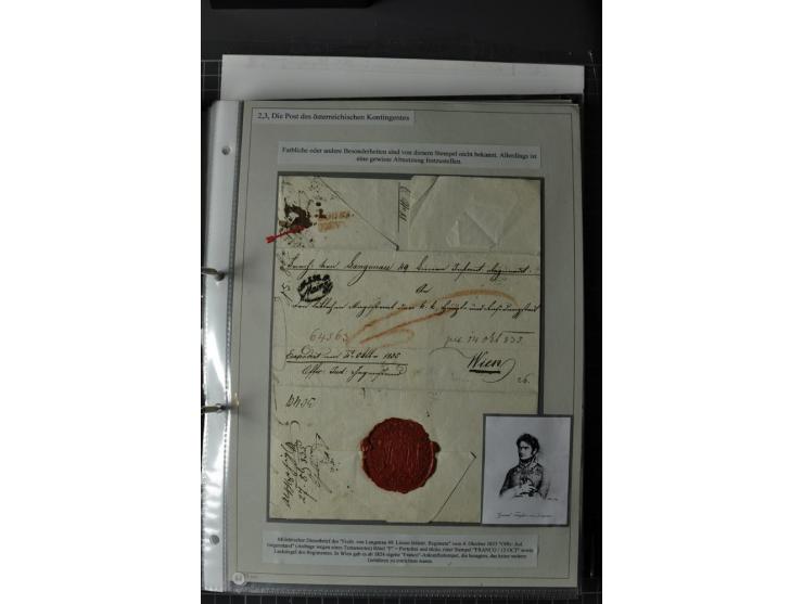  DIE FESTUNGEN DES DEUTSCHEN BUNDES: 1795/1866 (ca.), 62 Briefe bzw. Briefhüllen der Bundesfestungen Landau (10), Luxemburg (