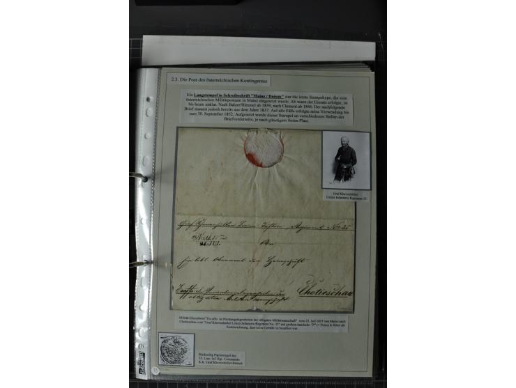  DIE FESTUNGEN DES DEUTSCHEN BUNDES: 1795/1866 (ca.), 62 Briefe bzw. Briefhüllen der Bundesfestungen Landau (10), Luxemburg (