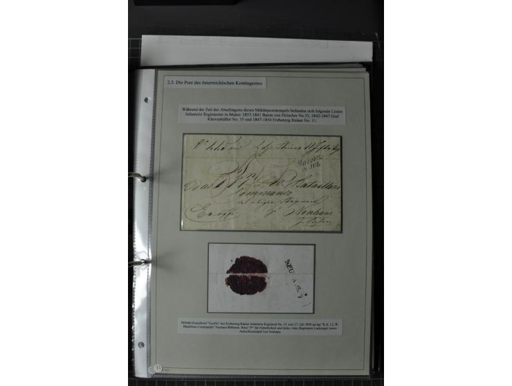 DIE FESTUNGEN DES DEUTSCHEN BUNDES: 1795/1866 (ca.), 62 Briefe bzw. Briefhüllen der Bundesfestungen Landau (10), Luxemburg (