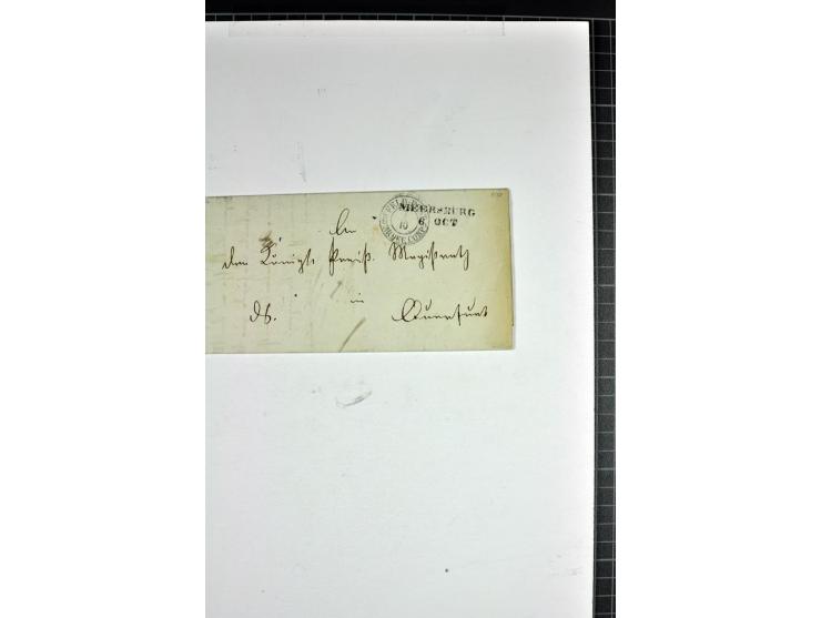 1764/1851, 2bändige Ausstellungssammlung 'Vorphilatelie' auf 70 Blättern plus diversem nicht eingearbeitetem Material; durchw