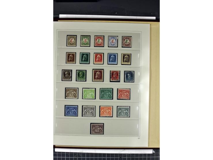 1849/1920, ungebrauchte und gestempelte Sammlung mit Mi.-Nr. 1Ia gestempelt, (kleinere Mängel, Fotobefund Sem BPP)