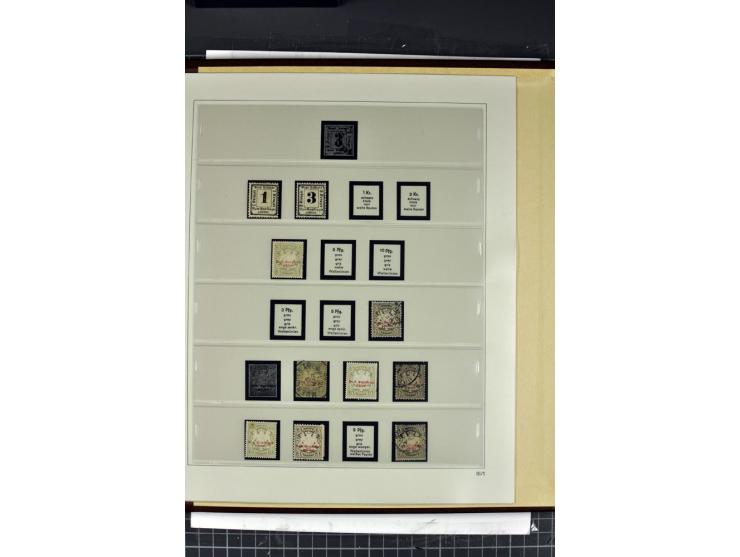 1849/1920, ungebrauchte und gestempelte Sammlung mit Mi.-Nr. 1Ia gestempelt, (kleinere Mängel, Fotobefund Sem BPP)