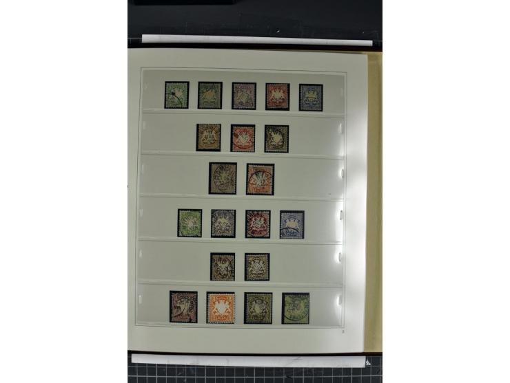 1849/1920, ungebrauchte und gestempelte Sammlung mit Mi.-Nr. 1Ia gestempelt, (kleinere Mängel, Fotobefund Sem BPP)