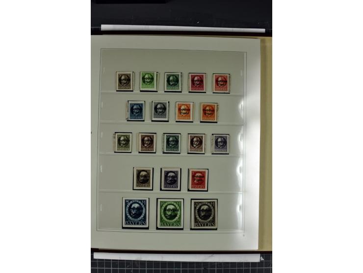 1849/1920, ungebrauchte und gestempelte Sammlung mit Mi.-Nr. 1Ia gestempelt, (kleinere Mängel, Fotobefund Sem BPP)
