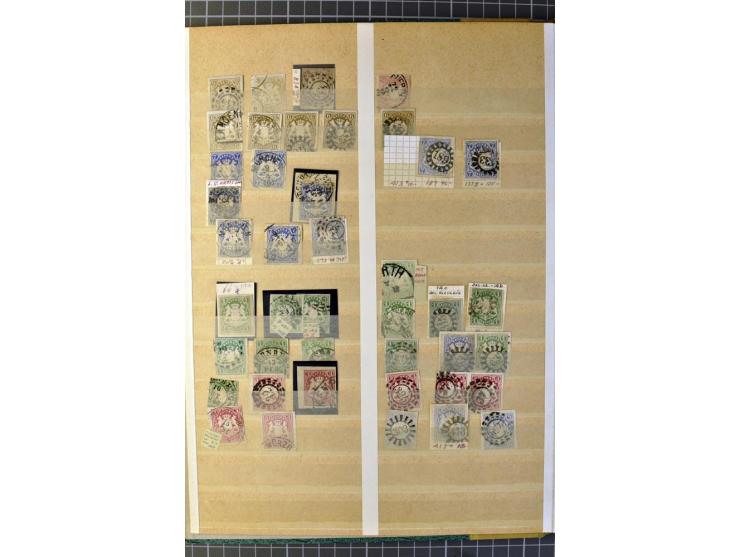 1849/75, kleine gestempelte Sammlung mit diversen besseren Werten dabei Mi.-Nr. 1IIb mit Fotoattest Brettl BPP, einiges sign.