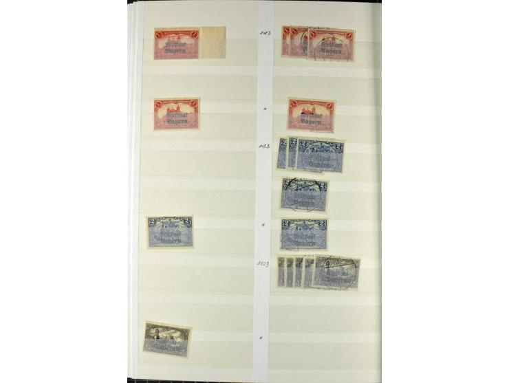  1850/1920, postfrischer, ungebrauchter und gebrauchter Bestand mit u.a. Mi.-Nr. 6 (3), 7 (2), 19 (3), 28X (3), Dienst, Porto