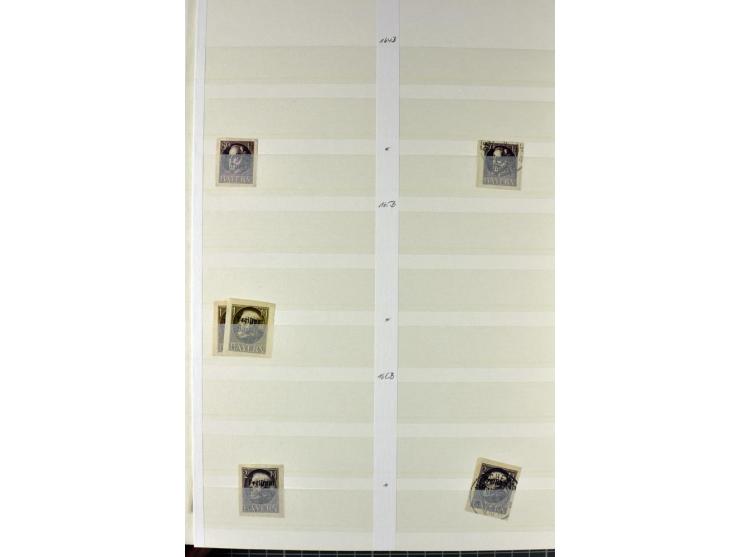 1850/1920, postfrischer, ungebrauchter und gebrauchter Bestand mit u.a. Mi.-Nr. 6 (3), 7 (2), 19 (3), 28X (3), Dienst, Porto