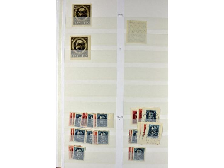  1850/1920, postfrischer, ungebrauchter und gebrauchter Bestand mit u.a. Mi.-Nr. 6 (3), 7 (2), 19 (3), 28X (3), Dienst, Porto