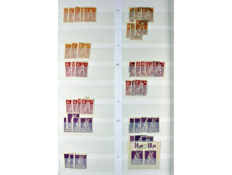  1850/1920, postfrischer, ungebrauchter und gebrauchter Bestand mit u.a. Mi.-Nr. 6 (3), 7 (2), 19 (3), 28X (3), Dienst, Porto