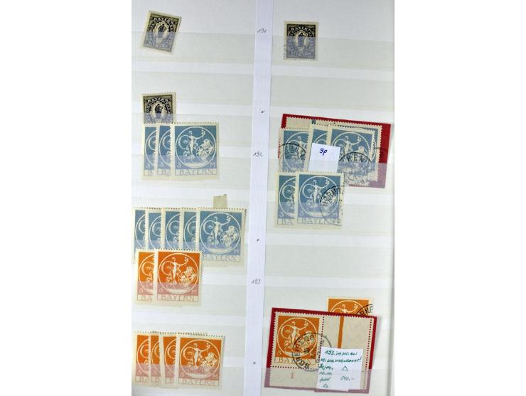 1850/1920, postfrischer, ungebrauchter und gebrauchter Bestand mit u.a. Mi.-Nr. 6 (3), 7 (2), 19 (3), 28X (3), Dienst, Porto