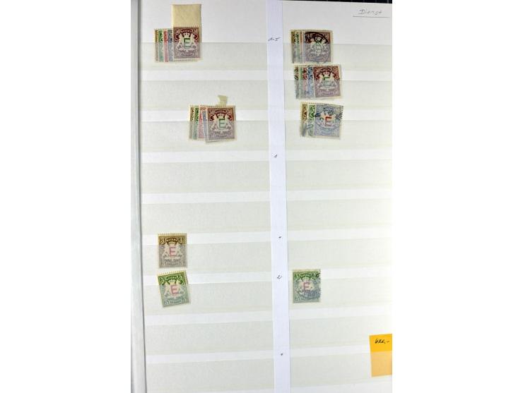  1850/1920, postfrischer, ungebrauchter und gebrauchter Bestand mit u.a. Mi.-Nr. 6 (3), 7 (2), 19 (3), 28X (3), Dienst, Porto