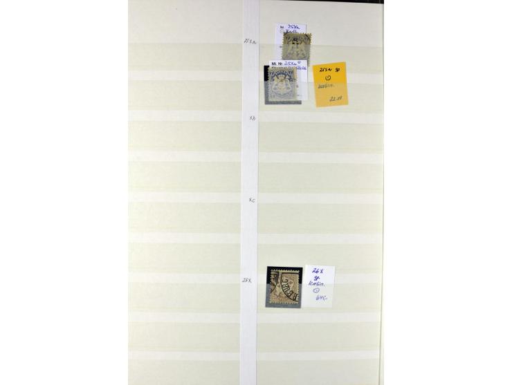  1850/1920, postfrischer, ungebrauchter und gebrauchter Bestand mit u.a. Mi.-Nr. 6 (3), 7 (2), 19 (3), 28X (3), Dienst, Porto