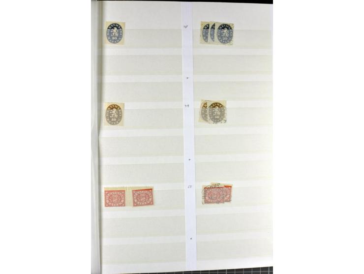  1850/1920, postfrischer, ungebrauchter und gebrauchter Bestand mit u.a. Mi.-Nr. 6 (3), 7 (2), 19 (3), 28X (3), Dienst, Porto