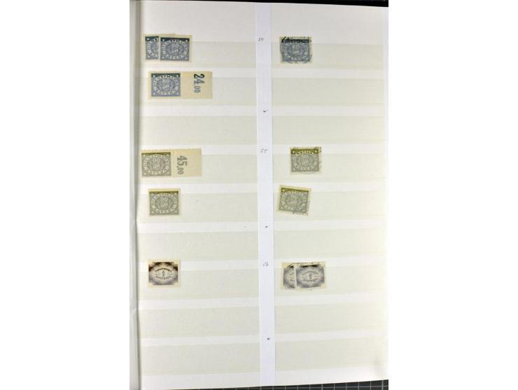  1850/1920, postfrischer, ungebrauchter und gebrauchter Bestand mit u.a. Mi.-Nr. 6 (3), 7 (2), 19 (3), 28X (3), Dienst, Porto
