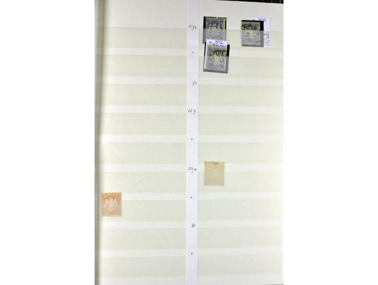  1850/1920, postfrischer, ungebrauchter und gebrauchter Bestand mit u.a. Mi.-Nr. 6 (3), 7 (2), 19 (3), 28X (3), Dienst, Porto