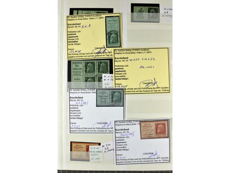  1850/1920, postfrischer, ungebrauchter und gebrauchter Bestand mit u.a. Mi.-Nr. 6 (3), 7 (2), 19 (3), 28X (3), Dienst, Porto