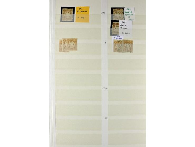  1850/1920, postfrischer, ungebrauchter und gebrauchter Bestand mit u.a. Mi.-Nr. 6 (3), 7 (2), 19 (3), 28X (3), Dienst, Porto