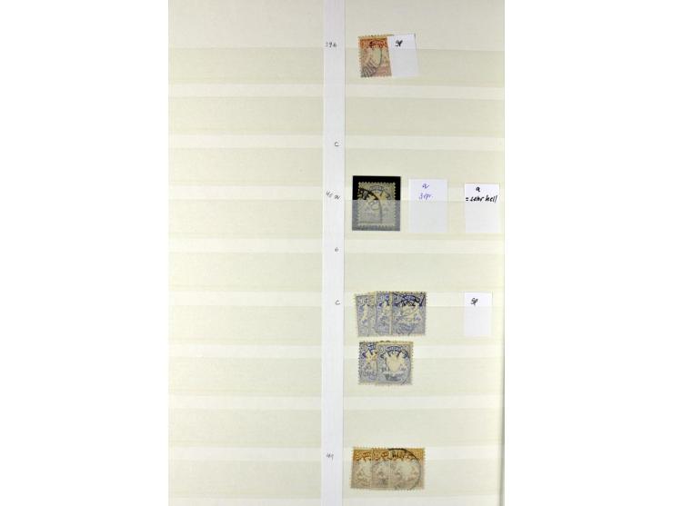  1850/1920, postfrischer, ungebrauchter und gebrauchter Bestand mit u.a. Mi.-Nr. 6 (3), 7 (2), 19 (3), 28X (3), Dienst, Porto