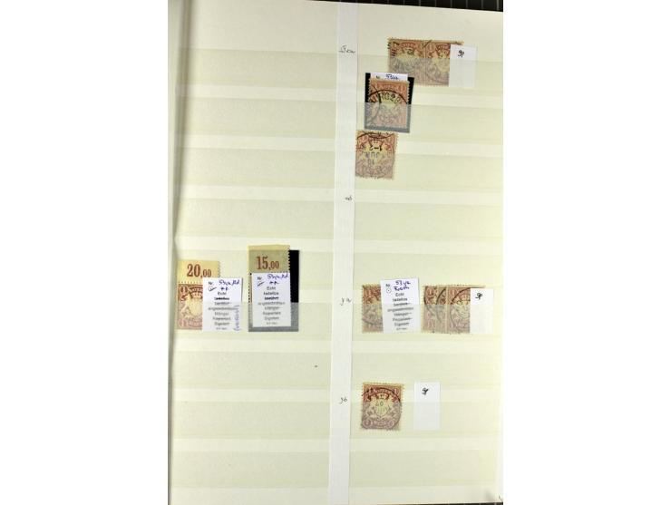  1850/1920, postfrischer, ungebrauchter und gebrauchter Bestand mit u.a. Mi.-Nr. 6 (3), 7 (2), 19 (3), 28X (3), Dienst, Porto