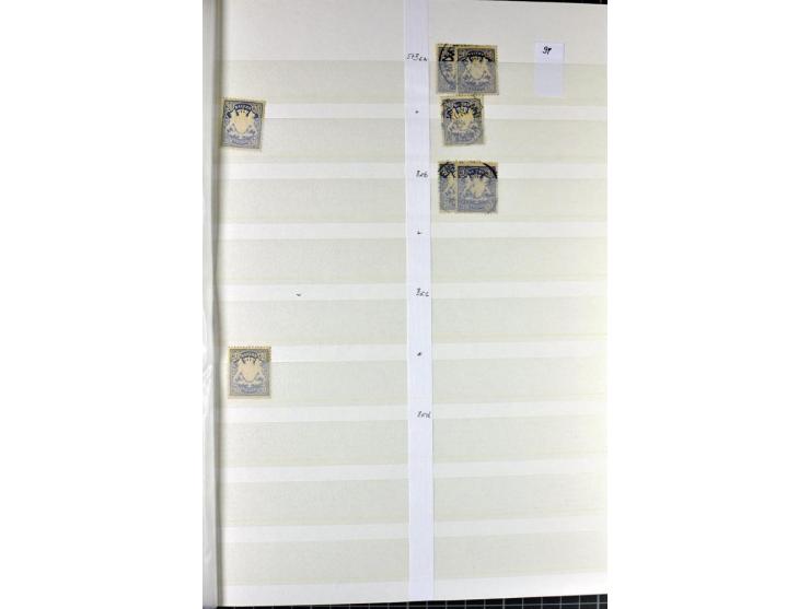  1850/1920, postfrischer, ungebrauchter und gebrauchter Bestand mit u.a. Mi.-Nr. 6 (3), 7 (2), 19 (3), 28X (3), Dienst, Porto