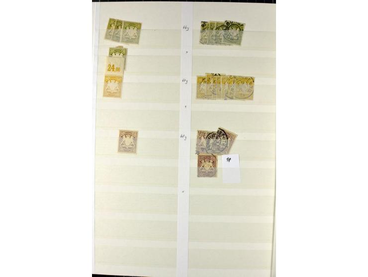  1850/1920, postfrischer, ungebrauchter und gebrauchter Bestand mit u.a. Mi.-Nr. 6 (3), 7 (2), 19 (3), 28X (3), Dienst, Porto