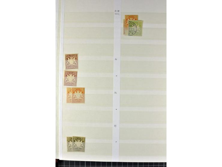  1850/1920, postfrischer, ungebrauchter und gebrauchter Bestand mit u.a. Mi.-Nr. 6 (3), 7 (2), 19 (3), 28X (3), Dienst, Porto