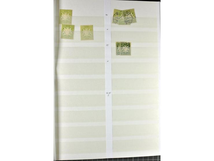  1850/1920, postfrischer, ungebrauchter und gebrauchter Bestand mit u.a. Mi.-Nr. 6 (3), 7 (2), 19 (3), 28X (3), Dienst, Porto