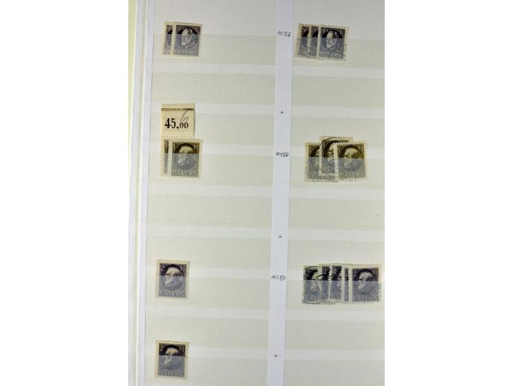 1850/1920, postfrischer, ungebrauchter und gebrauchter Bestand mit u.a. Mi.-Nr. 6 (3), 7 (2), 19 (3), 28X (3), Dienst, Porto