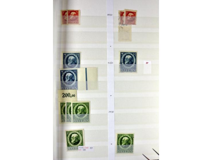  1850/1920, postfrischer, ungebrauchter und gebrauchter Bestand mit u.a. Mi.-Nr. 6 (3), 7 (2), 19 (3), 28X (3), Dienst, Porto