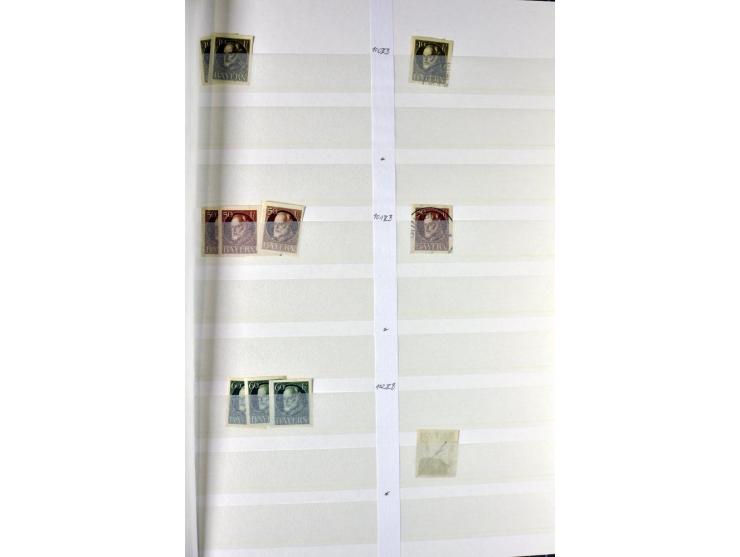 1850/1920, postfrischer, ungebrauchter und gebrauchter Bestand mit u.a. Mi.-Nr. 6 (3), 7 (2), 19 (3), 28X (3), Dienst, Porto
