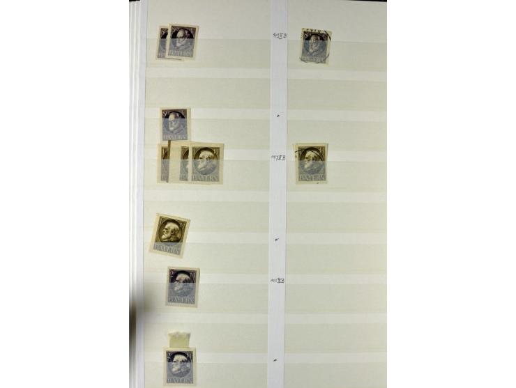  1850/1920, postfrischer, ungebrauchter und gebrauchter Bestand mit u.a. Mi.-Nr. 6 (3), 7 (2), 19 (3), 28X (3), Dienst, Porto