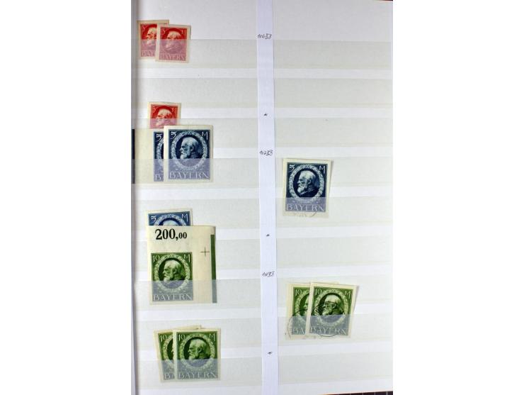  1850/1920, postfrischer, ungebrauchter und gebrauchter Bestand mit u.a. Mi.-Nr. 6 (3), 7 (2), 19 (3), 28X (3), Dienst, Porto