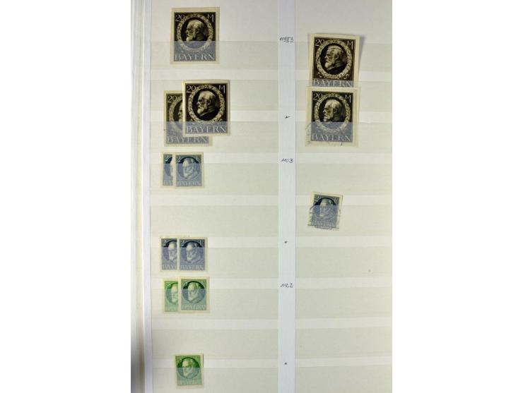  1850/1920, postfrischer, ungebrauchter und gebrauchter Bestand mit u.a. Mi.-Nr. 6 (3), 7 (2), 19 (3), 28X (3), Dienst, Porto