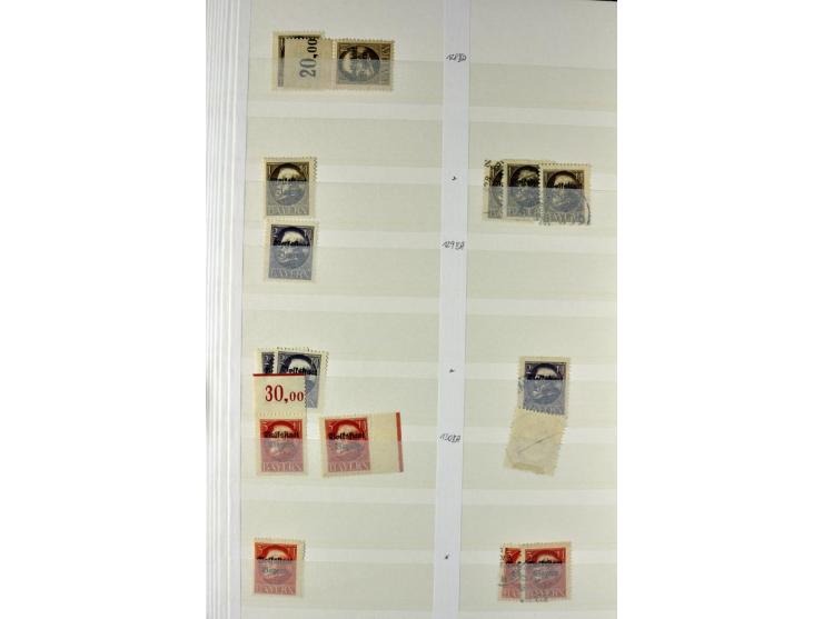  1850/1920, postfrischer, ungebrauchter und gebrauchter Bestand mit u.a. Mi.-Nr. 6 (3), 7 (2), 19 (3), 28X (3), Dienst, Porto