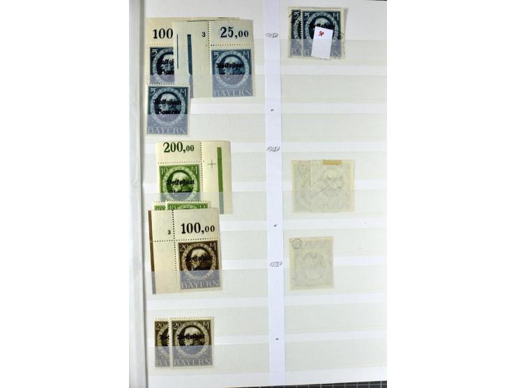  1850/1920, postfrischer, ungebrauchter und gebrauchter Bestand mit u.a. Mi.-Nr. 6 (3), 7 (2), 19 (3), 28X (3), Dienst, Porto