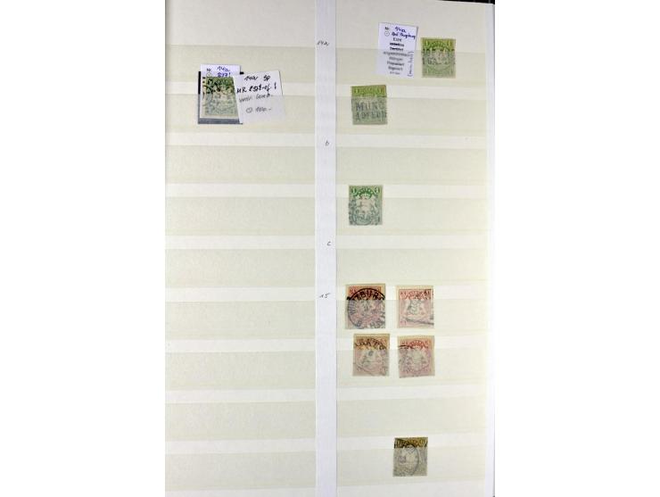  1850/1920, postfrischer, ungebrauchter und gebrauchter Bestand mit u.a. Mi.-Nr. 6 (3), 7 (2), 19 (3), 28X (3), Dienst, Porto